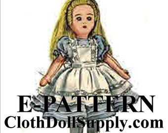 E-Pattern – Alice in Wonderland Doll Sewing Pattern #EP 2240