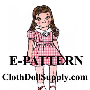 E-Pattern – 32 Inch Doll Design Sewing Pattern #EP 947 - UNCLOTHED Doll Only, Dress in Outgrown Baby/Toddler Clothes