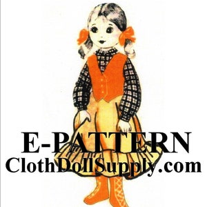 E Pattern Vintage Friendly Witch Doll Sewing Pattern Ep Etsy