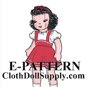 E-Pattern - Patron de couture poupée avec jupe porte-jarretelles # EP 791