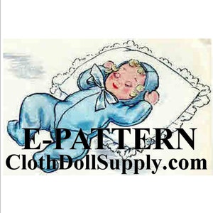 E-Pattern – Sleeping Baby Doll Sewing Pattern #EP 4941B