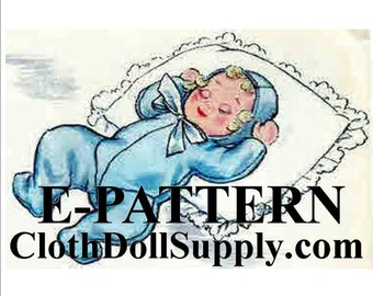 E-Pattern – Schlafendes Baby - Schnittmuster #EP 4941B