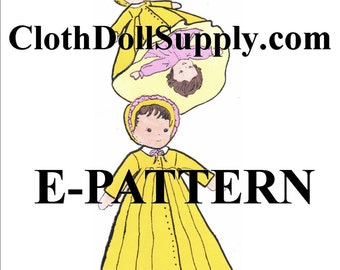 E-Pattern – Topsy Turvy Baby Doll Sewing Pattern #EP 7121