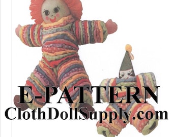 E-Pattern – Yo Yo Doll & Clown Sewing Pattern #EP 109