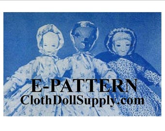 E-Pattern – Little Red Riding Hood, Grandma & Wolf Topsy Turvy Doll Sewing Pattern #EP-LRRH