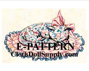 E-Pattern – Sleeping Cat on Quilted Pad Sewing Pattern #EP 521