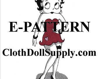 E-Pattern –Betty Boop Doll Sewing Pattern #EP 490
