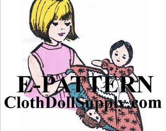 E-Pattern – Mother-Daughter Upside Down Doll Sewing Pattern #EP 2281
