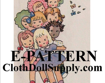 E-Pattern – How To Make A Dozen Dolls Sewing Pattern #EP VP142