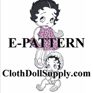 E-Pattern – Baby Betty Boop Doll Sewing Pattern #EP 675