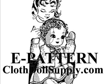 E-Pattern – Life-Sized Baby Doll Pattern Wears size 1 Baby Clothes #EP-7076