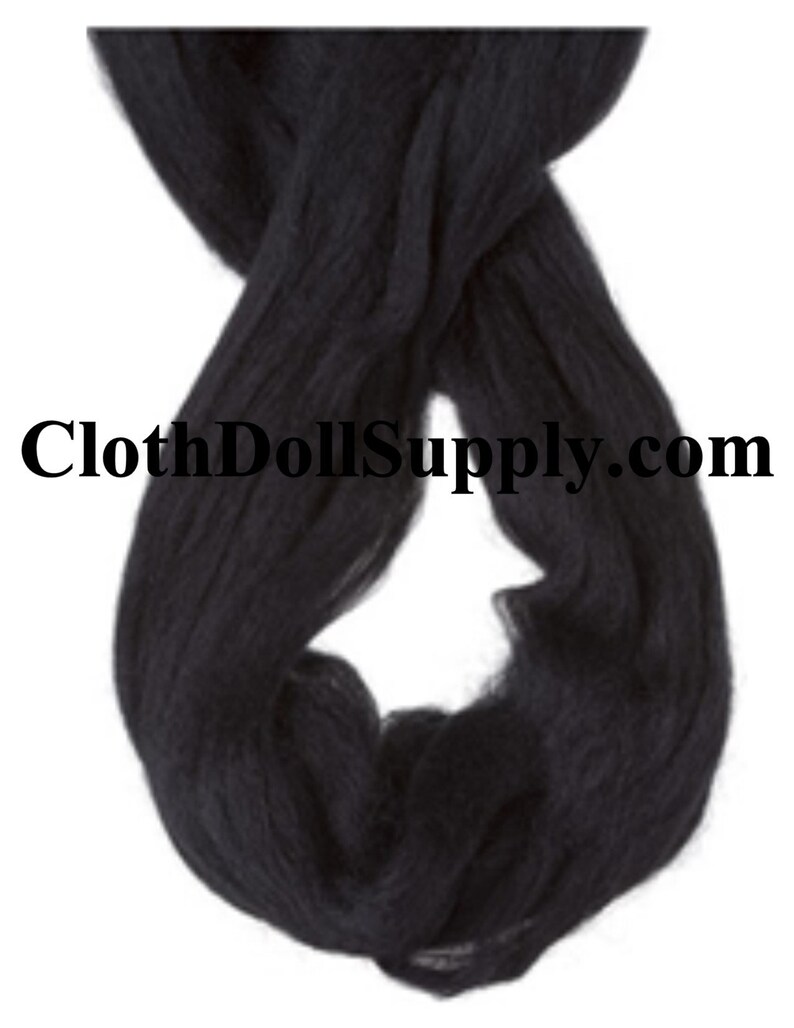 Doll Hair Wool Roving 100 Natural Wool Blend Roving Approx. 6 Yds Etsy