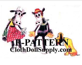 E-Pattern – Wzór do szycia lalki materiałowej „The Mickey Mouse Pals” #EP 116