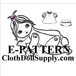 E-Pattern – Poseable Baby Doll Sewing Pattern #EP 10