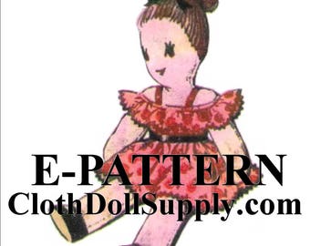 E-Pattern – Patron de couture Glamorous Rag Doll #EP 2463