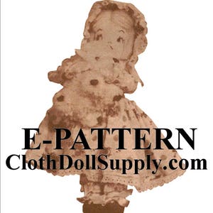 E-Pattern – Mary Had A Little Lamb Doll Sewing Pattern #EP-MHALL