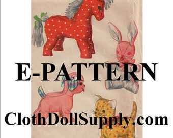 E-Pattern – Stuffed Toys Sewing Pattern #EP 4915