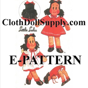 E-Pattern Little Lulu Doll Sewing Pattern EP 1447 image 1