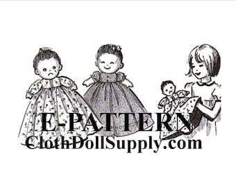 E-Pattern – Happy/Tearful Babies Topsy Turvy Doll Sewing Pattern #EP-HTB