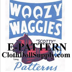 E-Pattern – Woozy Waggies Scottie Dog Sewing Pattern #EP-WWS