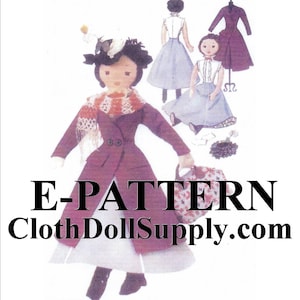 E-Pattern – Mary Poppins Cloth Doll Sewing Pattern #EP 7432
