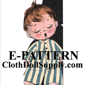 E-Pattern – Sleepy Michael Sock Doll Sewing Pattern #EP 896