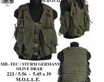 Mil-tec / Sturm Germany 223/5.56 - 5.45 X 39 MOLLE Vest With (12