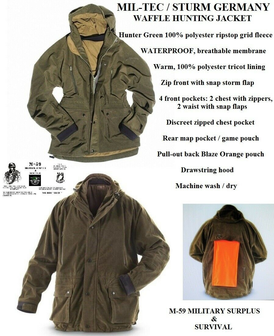 MIL-TEC Waffle Hunting Jacket label 