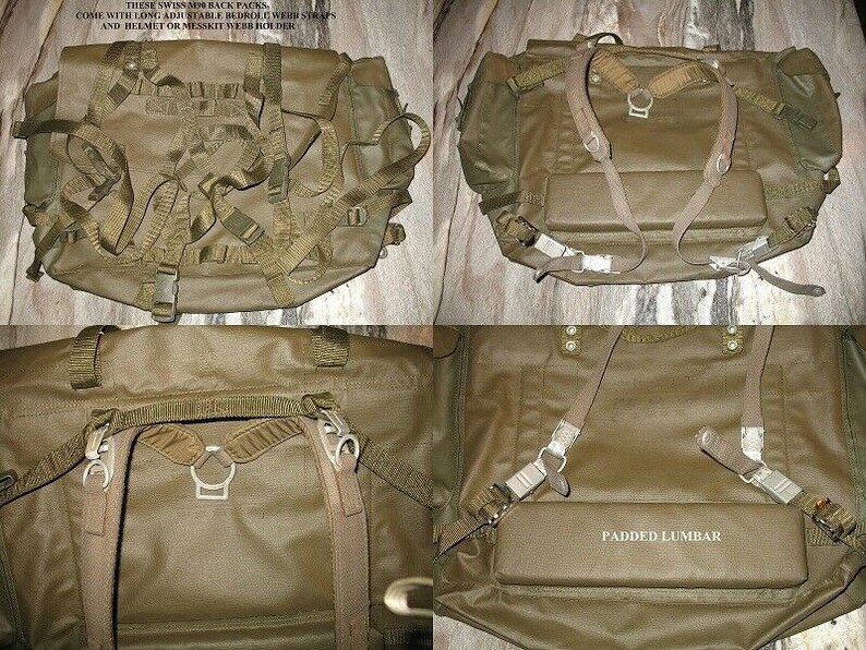Swiss Army M90 Weather Proof Combat Backpack / Rucksack Very Etsy