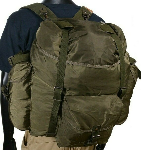 Austrian Military Surplus 45L BackPack O.D. New Old S… Gem