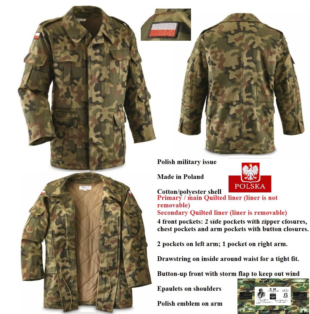 Polish Military Surplus M93 Field Jacket Double Quilted Polish 