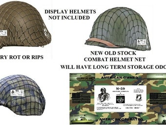 4 - New Old Stock O.D. Combat Helmet Nets Nets Will Have Long Term Storage Odors