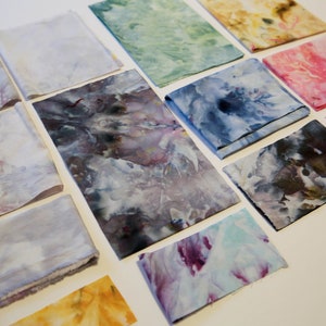 Scrap Pack: Ice-Dyed, Hand Dyed Cotton Fabric Scraps, No Waste