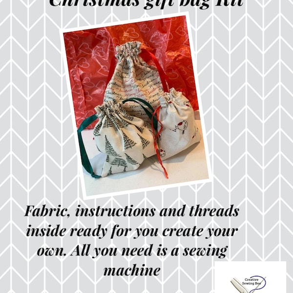 Sew your own Christmas gift bags