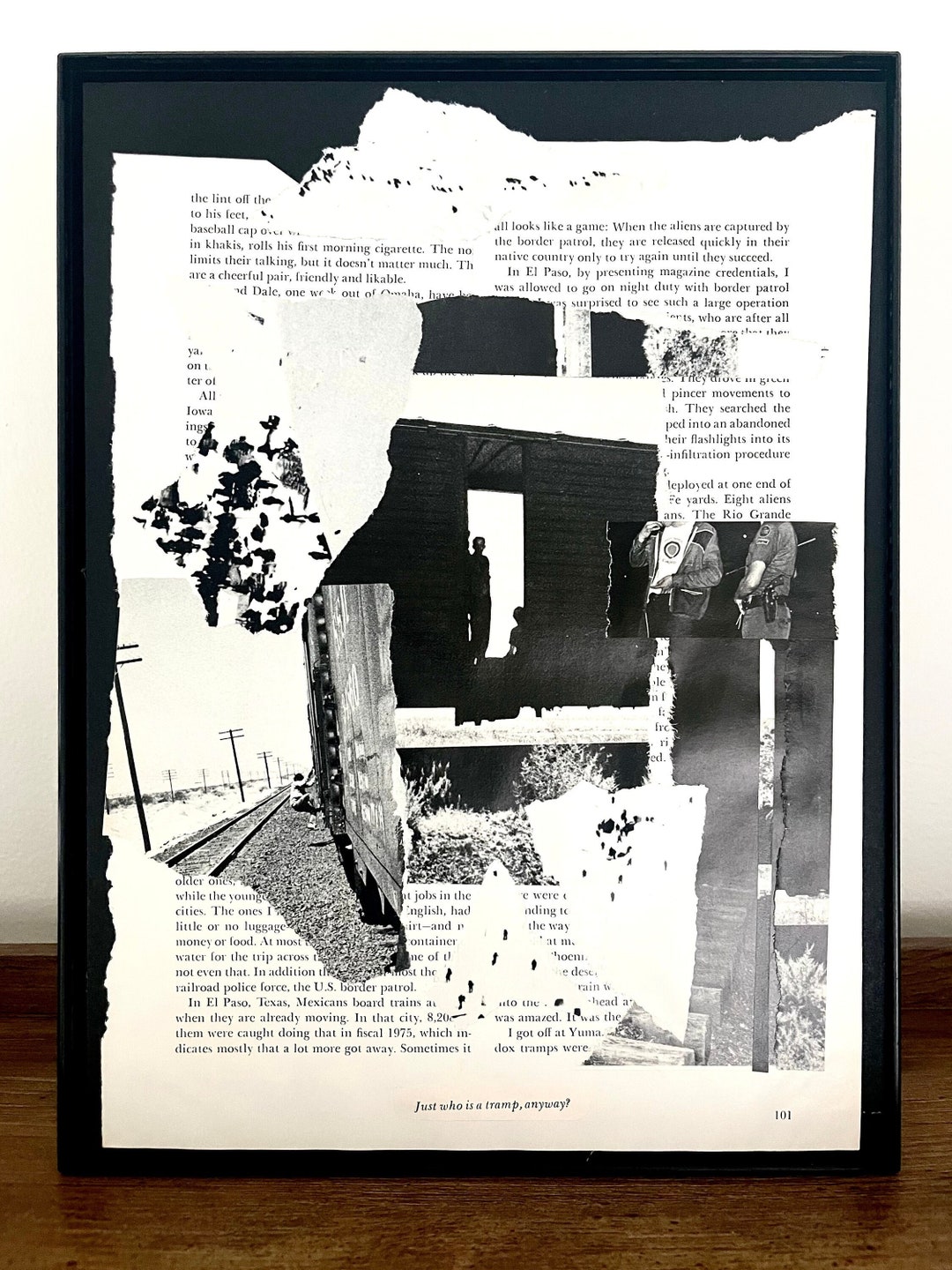Framed Abstract Collage - Etsy