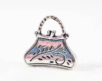 BF45 - Pretty Charm Pendant Evening Handbag Fashion Fashion Patterns Aged Silver