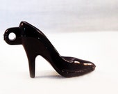 BP101 - charm pendant Style Jimmy Choo shoe Louboutin Stiletto heel black pumps Vintage Black High Heel Shoe Pendant