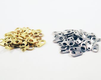 CEG02 - Mini Conectores Colgantes Cierre Extensión de Cadena Oro Hierro Oro Plata / Oro Hierro o Plata Conectores Cierre Cadenas Extensoras