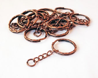 SP41 - Llavero vintage de cobre rojo, bronce o plata (3 colores)