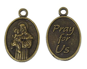 BCP10 - 4 Modèles Médaille Prière Diego Guadeloupe Croix Religieux Argent Bronze Anthony  / 4 Styles Health Religious Prayer Locket Charms