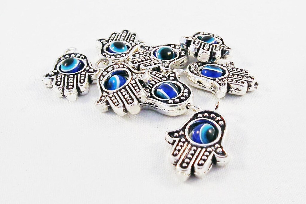 WANM 10 Ciondoli Sci In Stile Antico, Colore Argento, 17x19 Mm, Per Creazione Gioielli Fai Da Te, In Lega Metallica