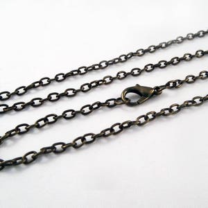 SBC106 - Chain necklace 52cm Bronze mesh with lobster clasp