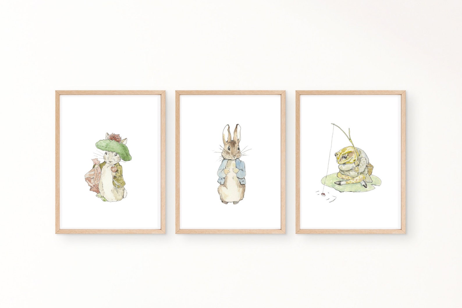 Set of 3 Beatrix Potter Nursery Art Prints. Beatrix Potter Downloadable ...