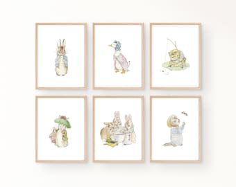 Set of 3 Beatrix Potter Nursery Art Prints. Beatrix Potter Downloadable ...