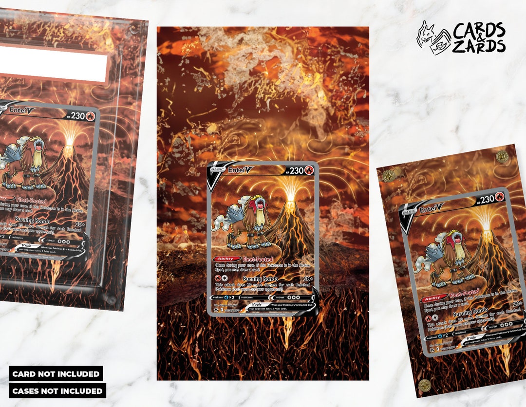 DIY Extended Artwork Sheet for Pokémon Card Entei V GG36 - Etsy