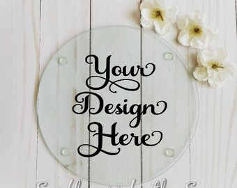 Download Mockup Cutting Board Glass Circle Round Blank Photo Psd Mockups Packaging Mockups Free Downloads File PSD Mockup Templates