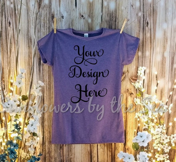 Mockup * Womens * T-Shirt * Heather Purple * Mockup * Womens * T-Shirt * Heather Purple *