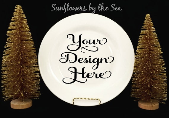 Mockup * Plate * White * Christmas * Photo Mockup * Plate * White * Christmas * Photo