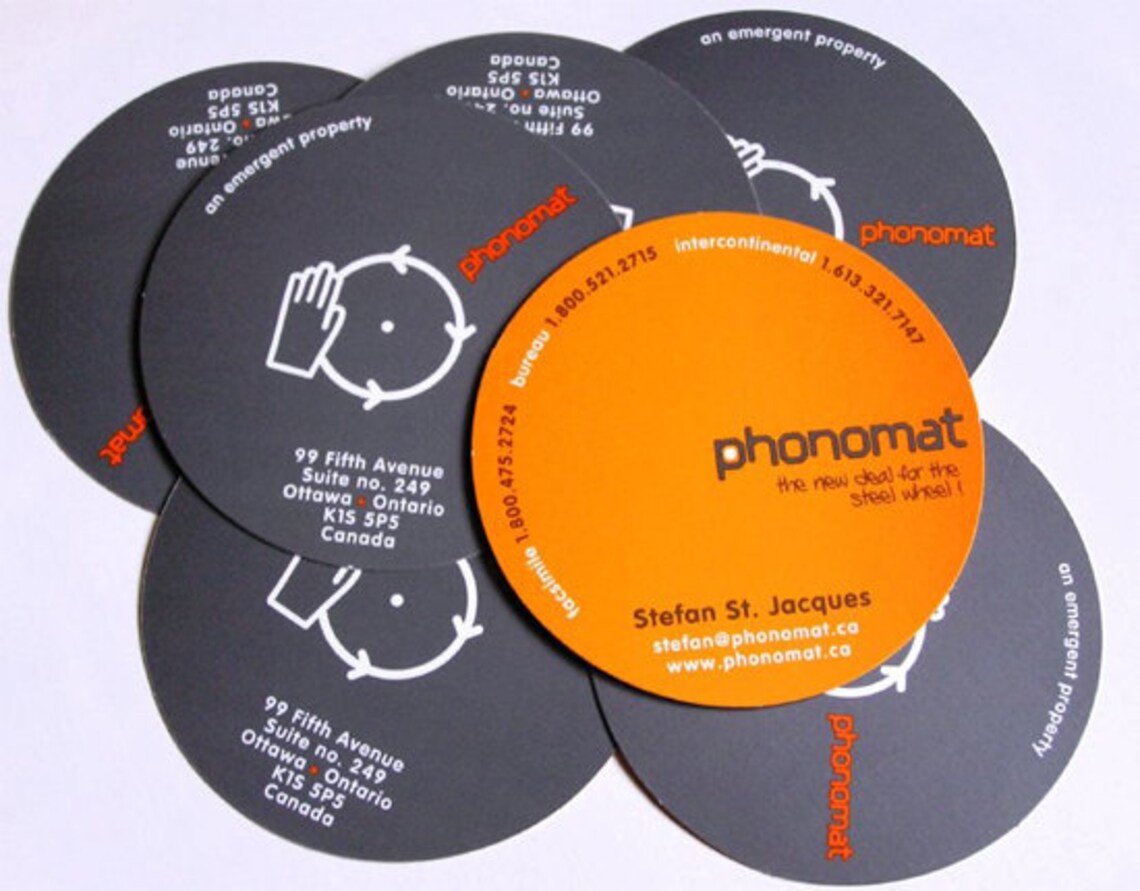 Custom Rounded Business Cards, Circle Business Cards, Tags, Labels