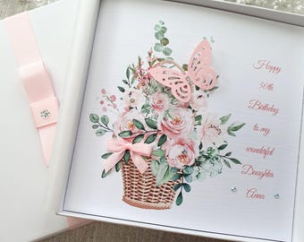 Personalised Birthday Card Handmade 20th 21st 30th 40th 50th 60th 70th 80th 90th Grandmother Wife Sister Aunt Daughter Mother Mum Nan Mummy
